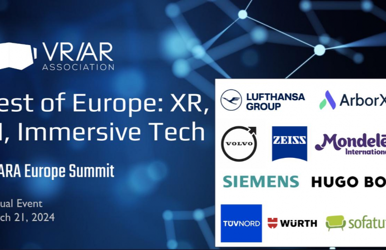Best of Europe: XR, AI, Immersive Tech (VRARA Europe Summit)